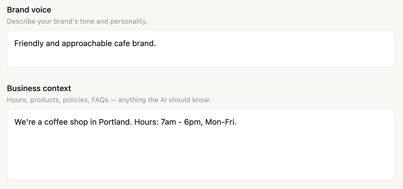 Socia brand voice, tone, and response guidelines